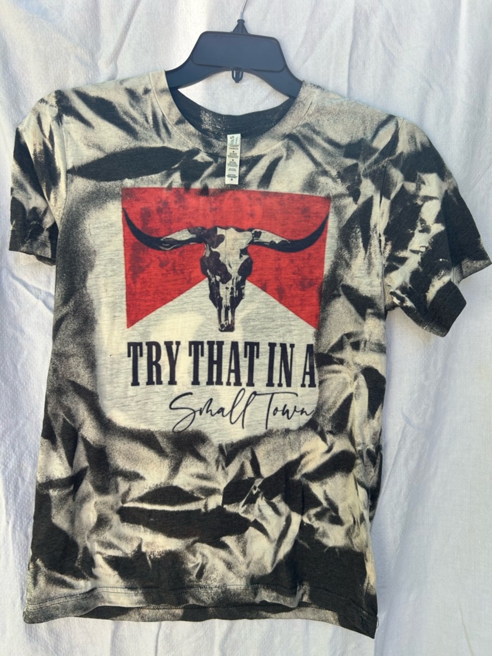 Try That in a Small Town Shirt Tie Dye Graphic Tee Women’s Medium
